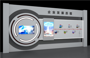 Customized scheme of slide screen in exhibition hall