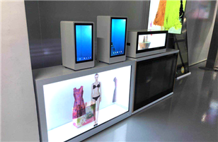 Transparent LCD screen display cabinet -novel and fashionable interactive experience