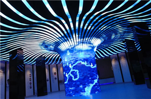 Creative LED display lets art and beauty enter life